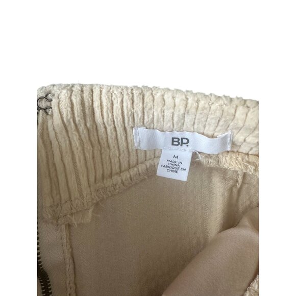 BP Beige Corduroy Slit Mini Skirt Size Medium - Picture 6 of 9